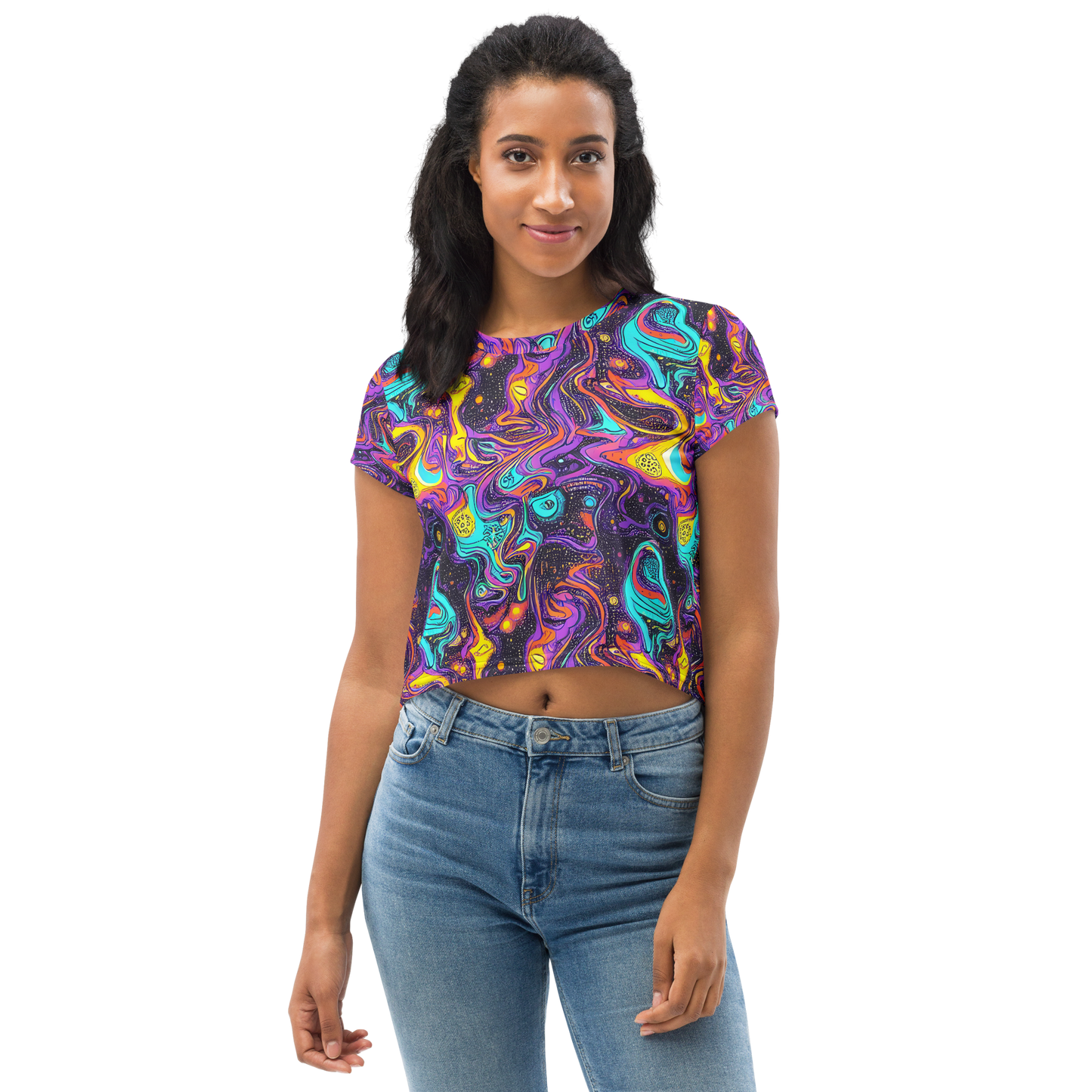 Women's Crop Tee - Hutty Nebula