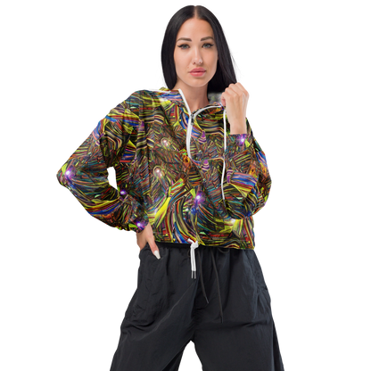 Women's Cropped Windbreaker - Quantum Palette