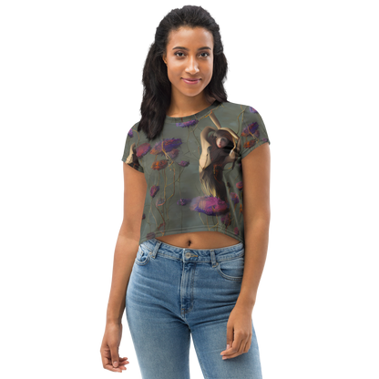 Women's Crop Tee - Ethereal Bloom