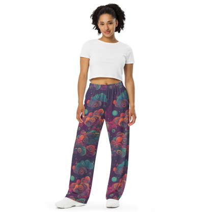 Wide-Leg Pants - Nebula Dreamscape