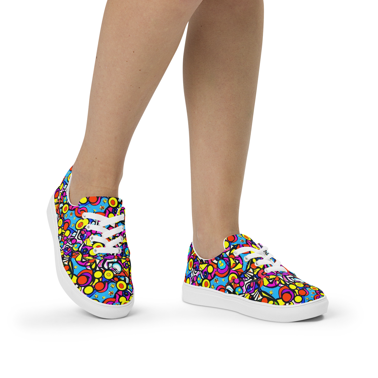 Women's Lace-Up Canvas Shoes - Stellar Circus