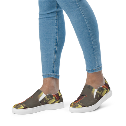 Women's Slip-On Canvas Shoes - Surreal Shadows