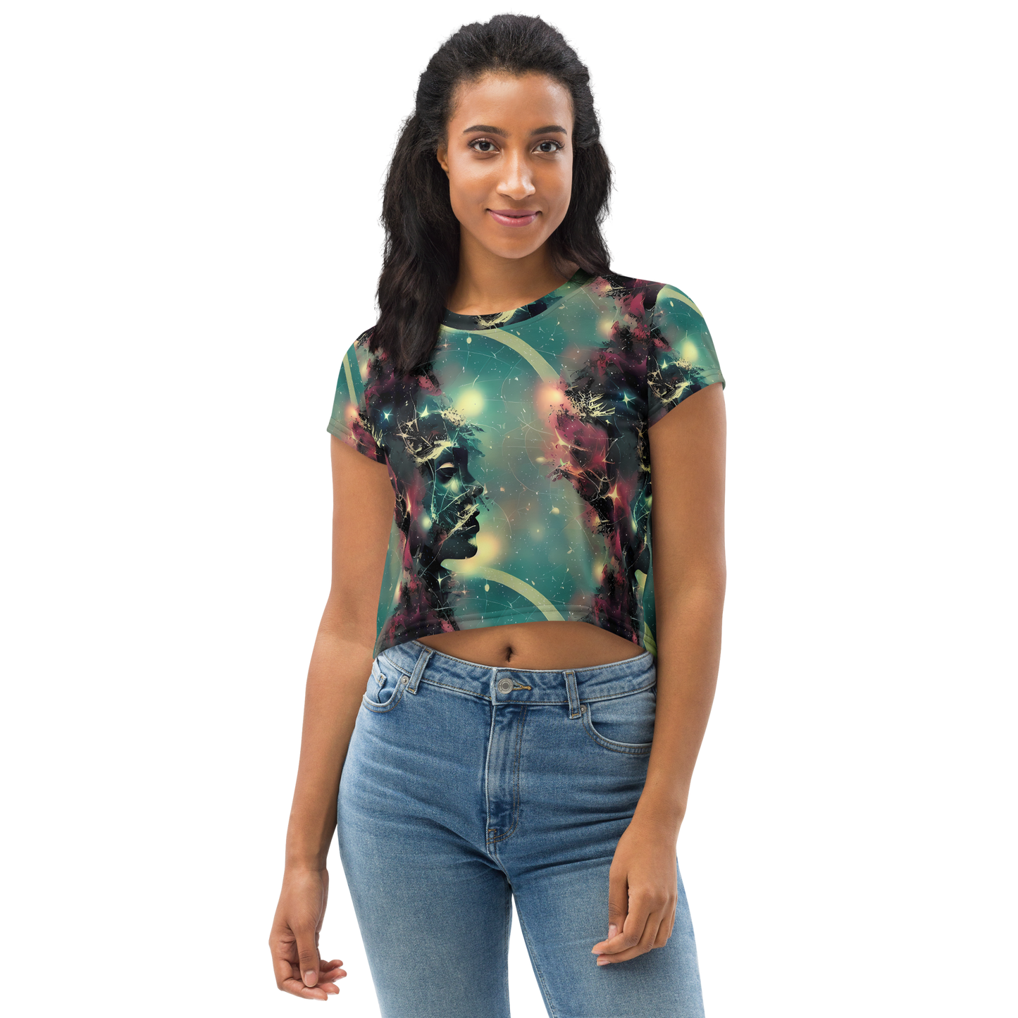 Women's Crop Tee - Galactic Serpent