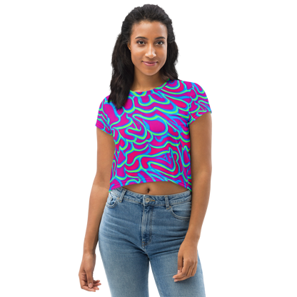 Women's Crop Tee - Aquatic Ember