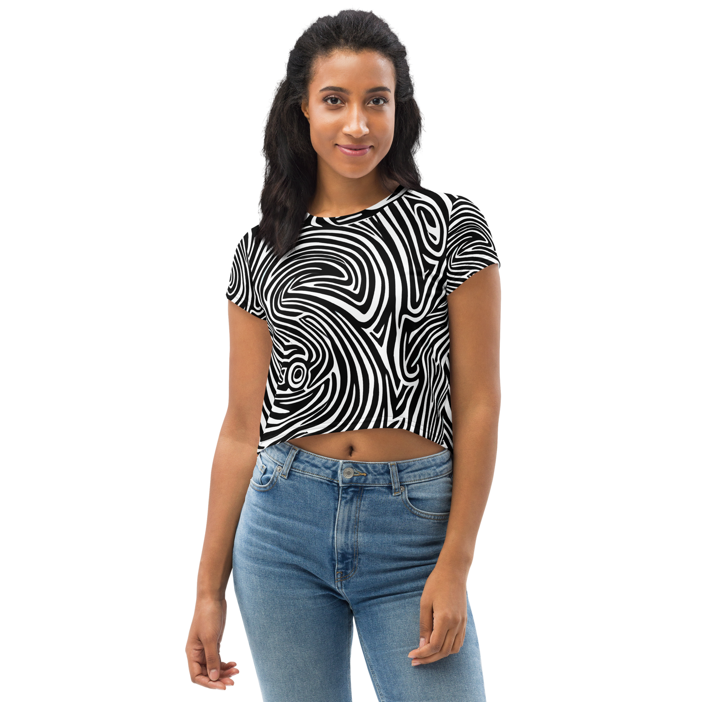 Women's Crop Tee - Vortex Veins