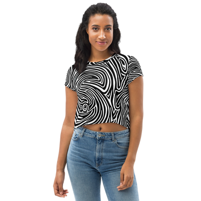 Women's Crop Tee - Vortex Veins