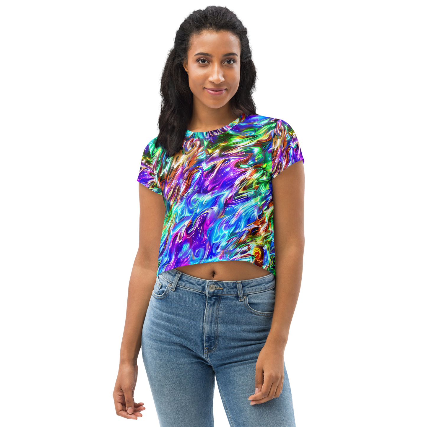 Women's Crop Tee - Faini Whirlwind