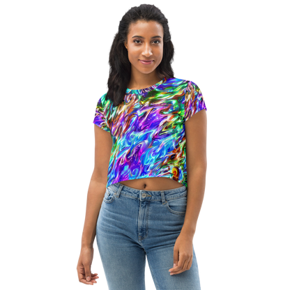 Women's Crop Tee - Faini Whirlwind