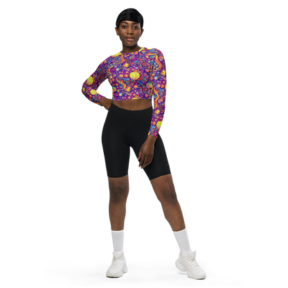 Long Sleeve Crop Top - Festival of Whimsy