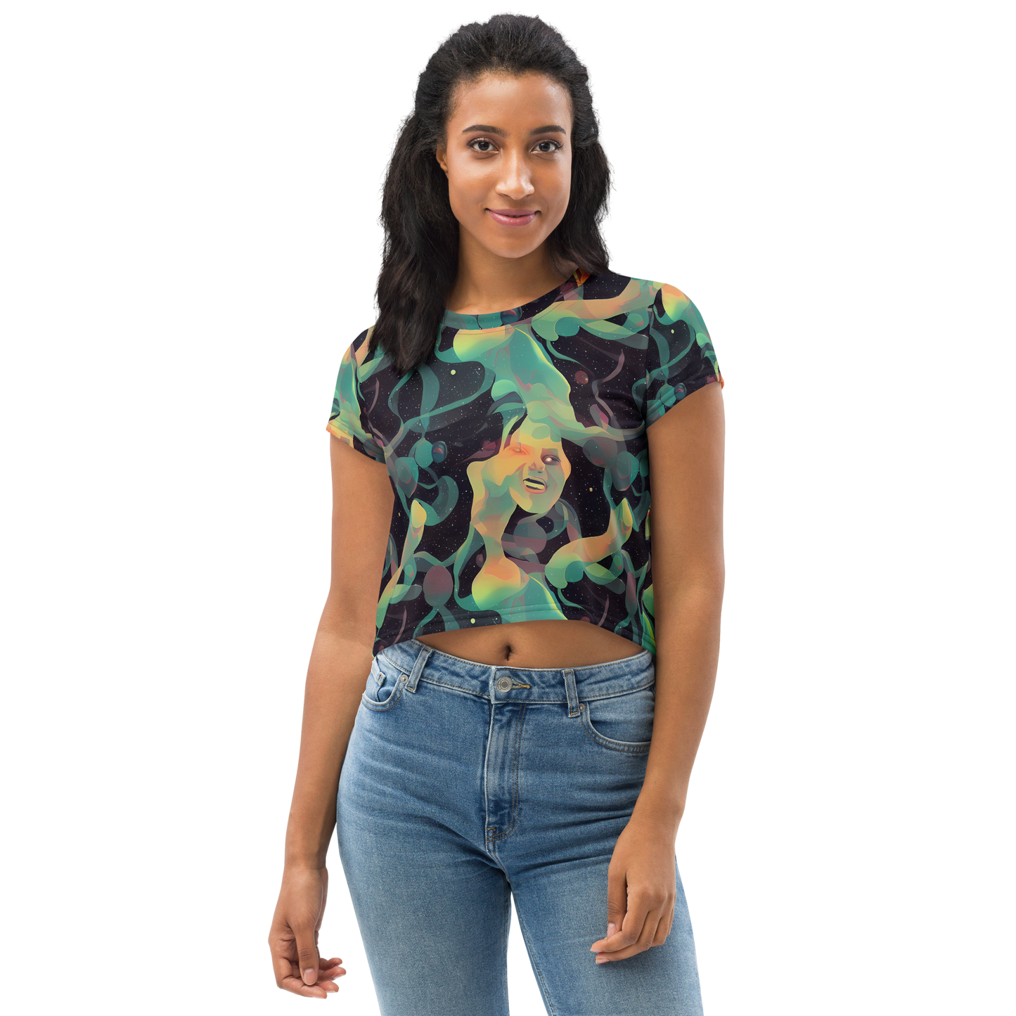 Women's Crop Tee - Astral Rhythms