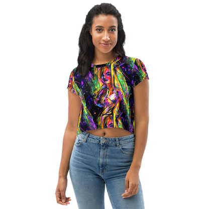 Women's Crop Tee - Galactic Flamenco