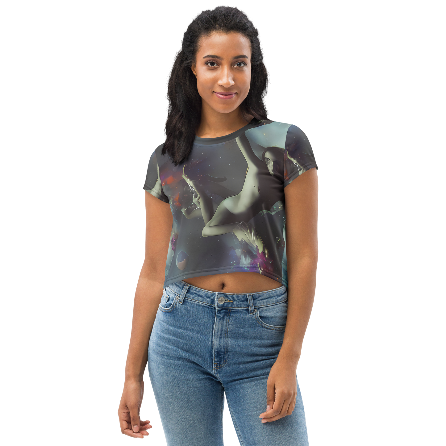 Women's Crop Tee - Cosmic Dancer