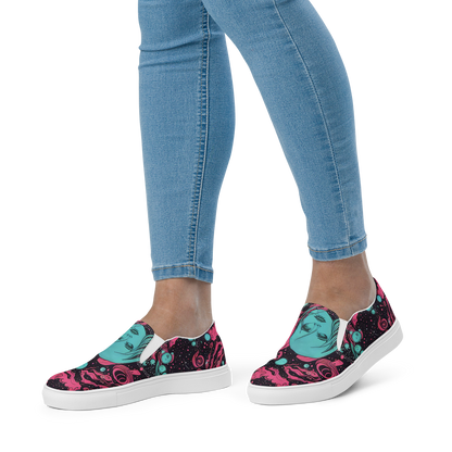 Women's Slip-On Canvas Shoes - Spectral Dreamer