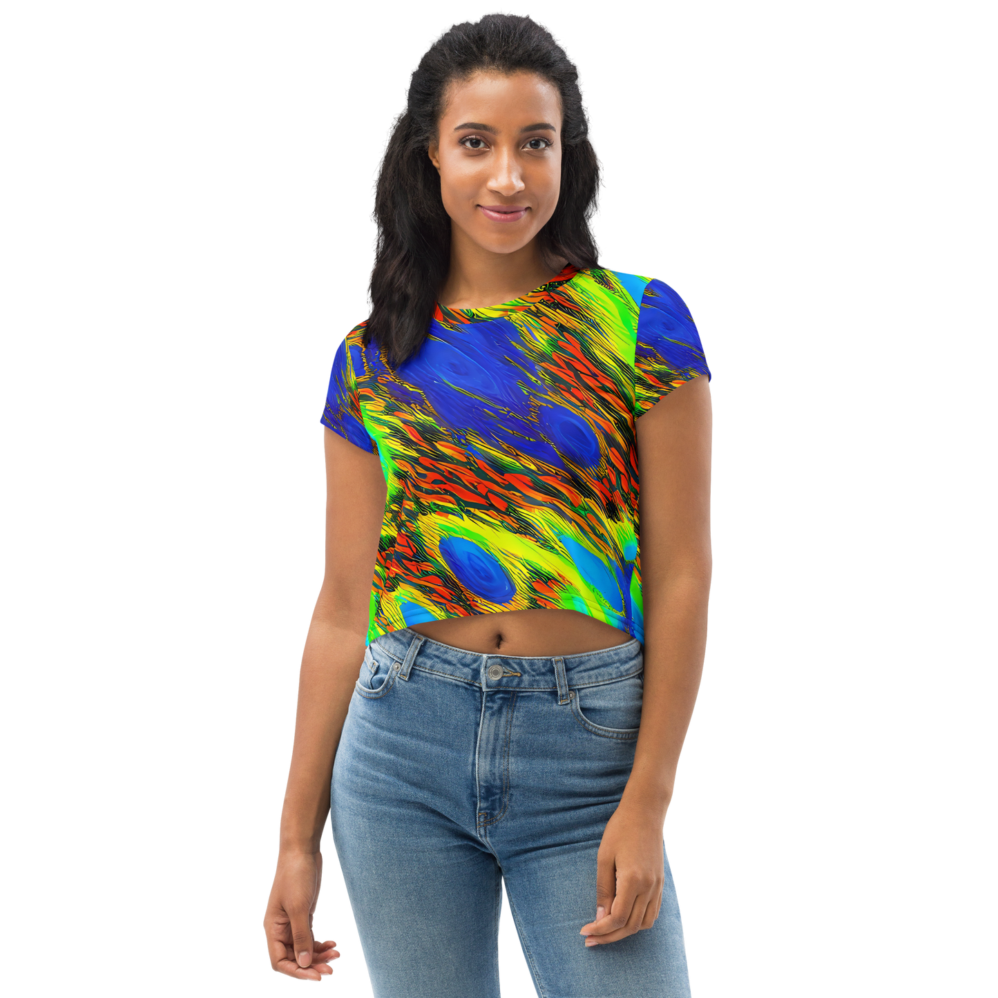 Women's Crop Tee - Hodgkin's Blaze