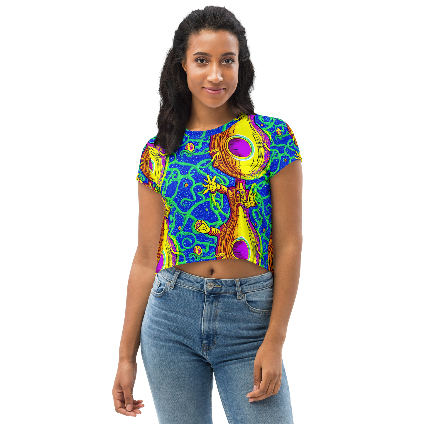 Women's Crop Tee - Sprawling Spectacle