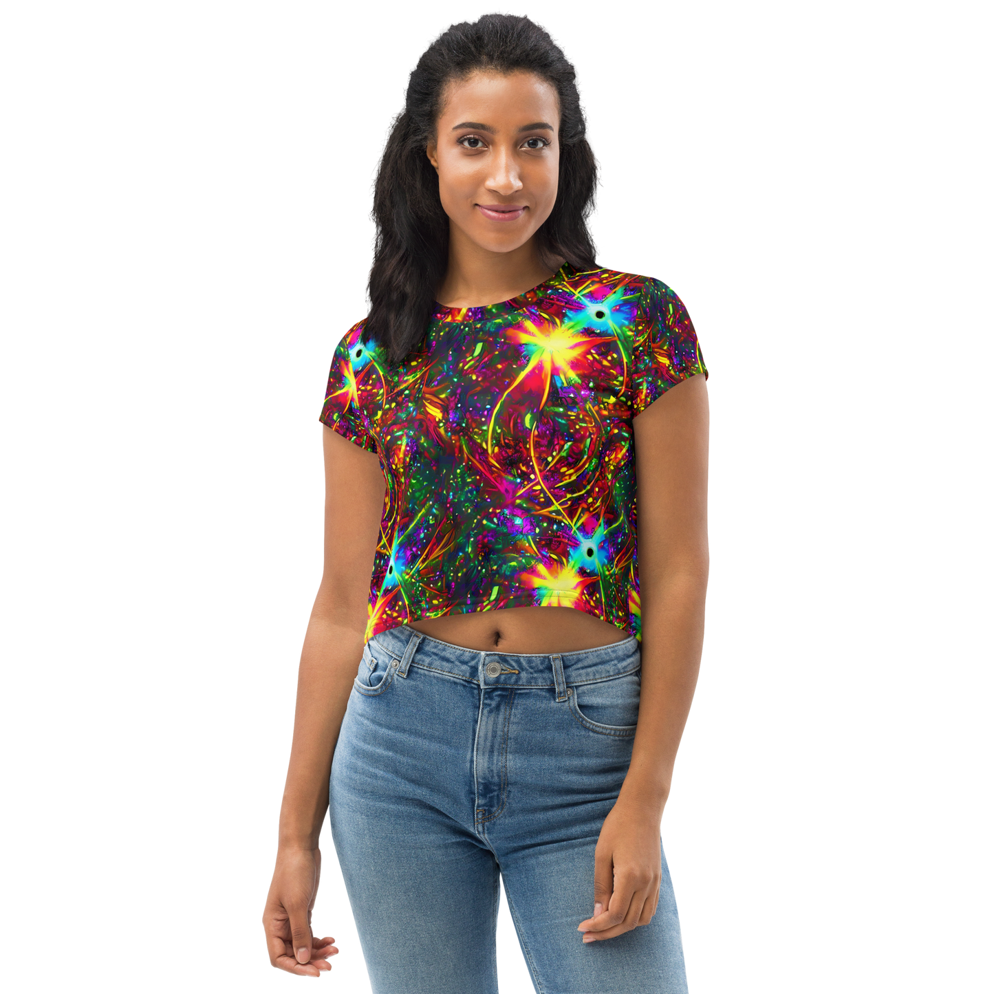 Women's Crop Tee - Stellar Burst