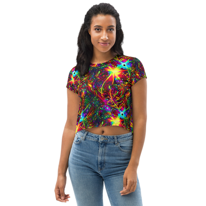 Women's Crop Tee - Stellar Burst