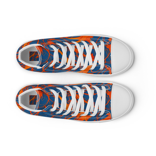 Women's High Top Canvas Shoes - Nautical Ember