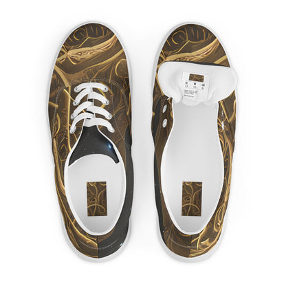 Men's Lace-Up Canvas Shoes - Gilded Reverie