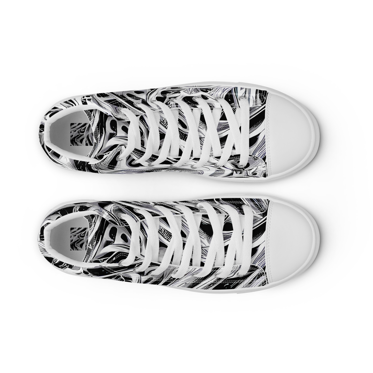 Women's High Top Canvas Shoes - Silver Shadows
