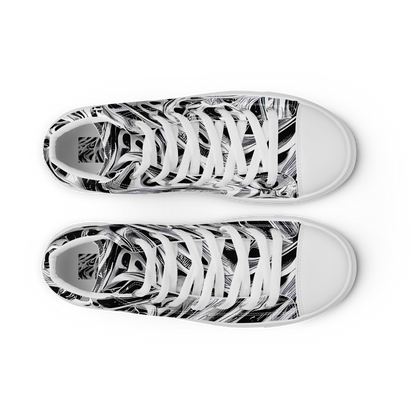 Women's High Top Canvas Shoes - Silver Shadows