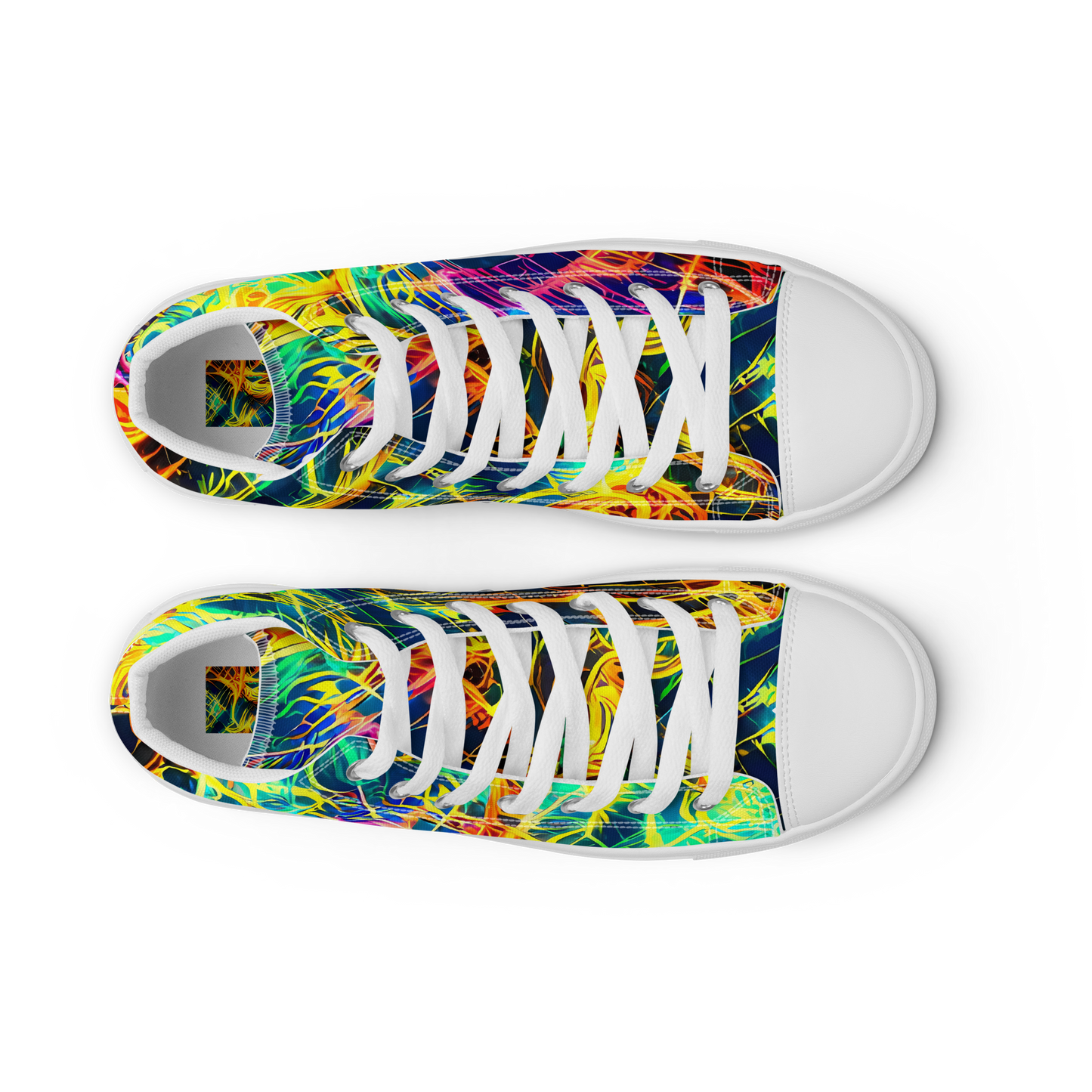 Men's High Top Canvas Shoes - Kapp's Kaleidoscope