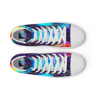 Women's High Top Canvas Shoes - Vriesian Vortex