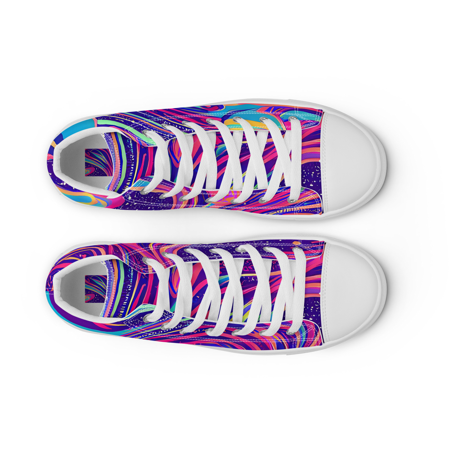 Men's High Top Canvas Shoes - Nebula Noodles