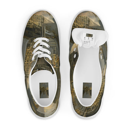 Men's Lace-Up Canvas Shoes - Ethereal Armada