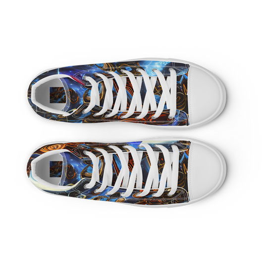 Women's High Top Canvas Shoes - Pimenov's Cosmos