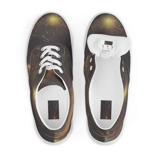 Men's Lace-Up Canvas Shoes - Quantum Illusions