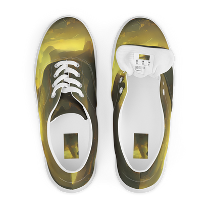 Women's Lace-Up Canvas Shoes - Crimson Tide