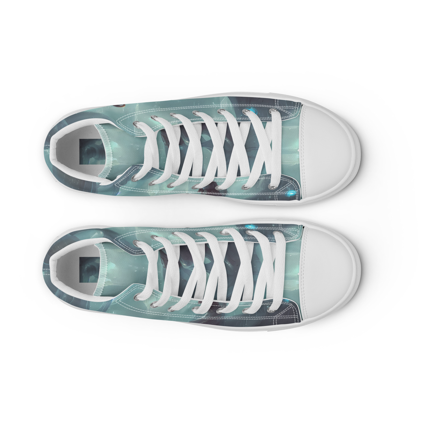 Women's High Top Canvas Shoes - Liquid Serenity