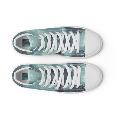 Women's High Top Canvas Shoes - Liquid Serenity