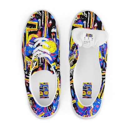 Women's Lace-Up Canvas Shoes - Radiant Mayhem