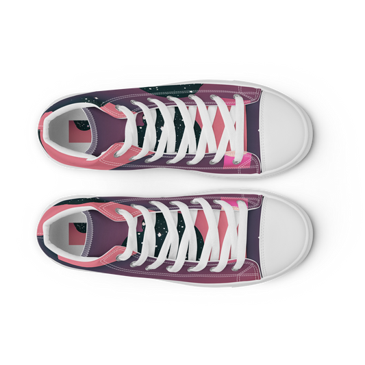 Women's High Top Canvas Shoes - Dreamscape Horizon