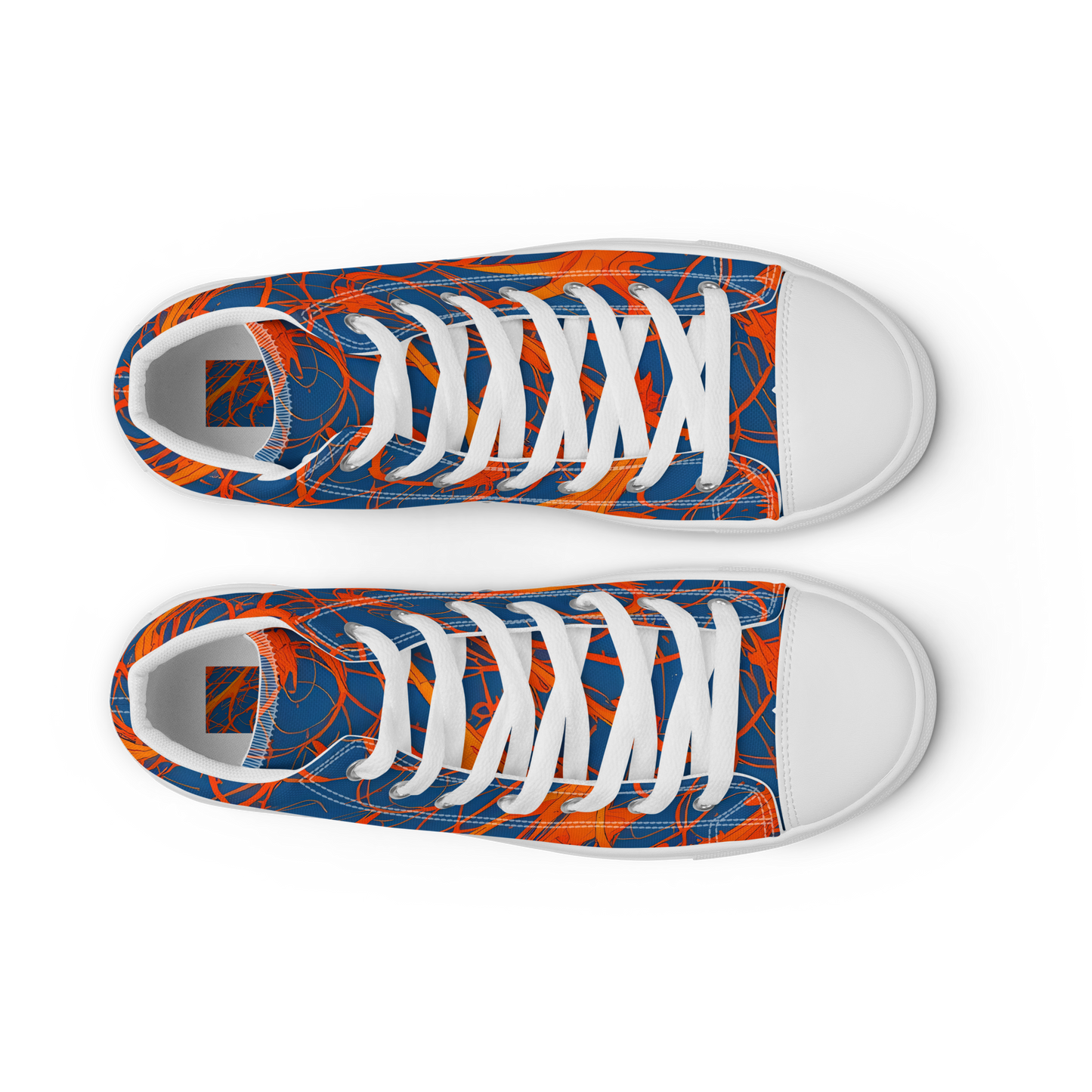 Men's High Top Canvas Shoes - Nautical Ember