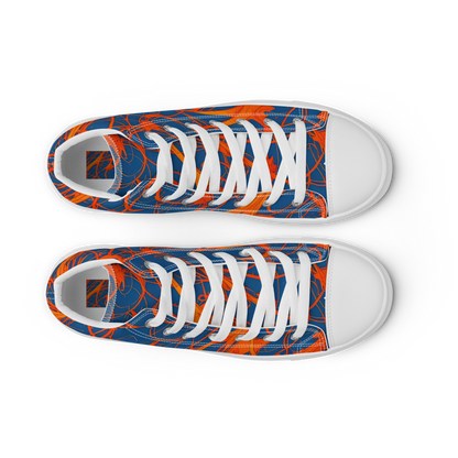 Men's High Top Canvas Shoes - Nautical Ember