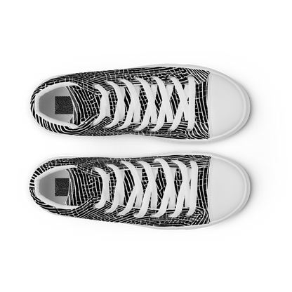 Men's High Top Canvas Shoes - Zenith Stripes