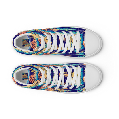 Women's High Top Canvas Shoes - Mystical Mountain Mirage