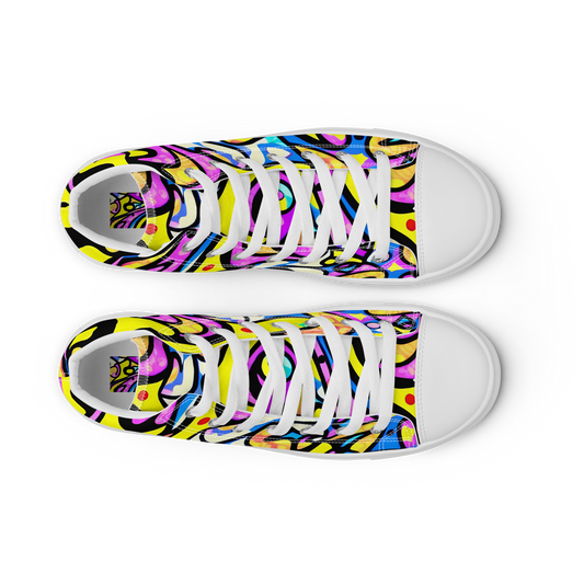 Women's High Top Canvas Shoes - Britto's Odyssey