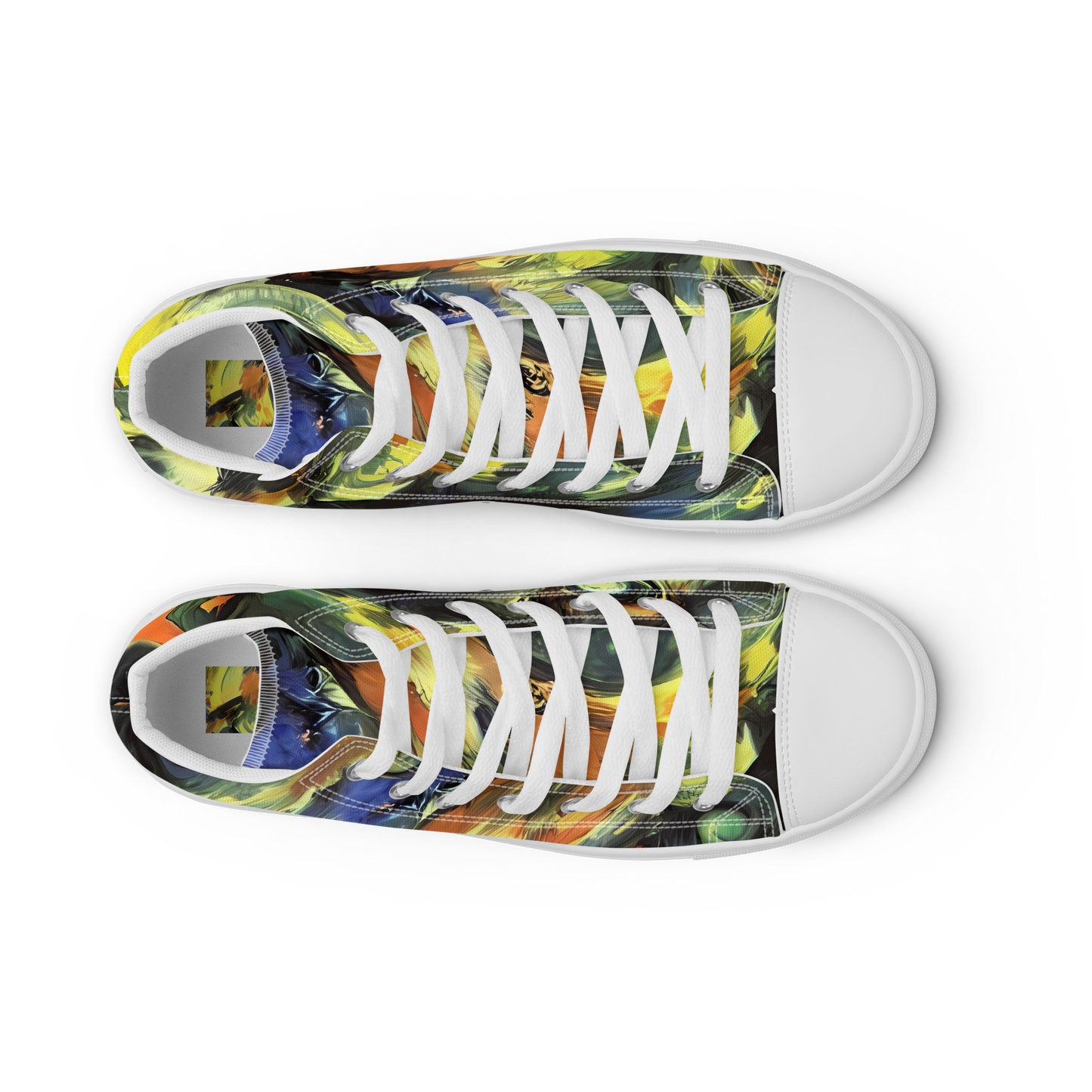 Women's High Top Canvas Shoes - Seve Swirl