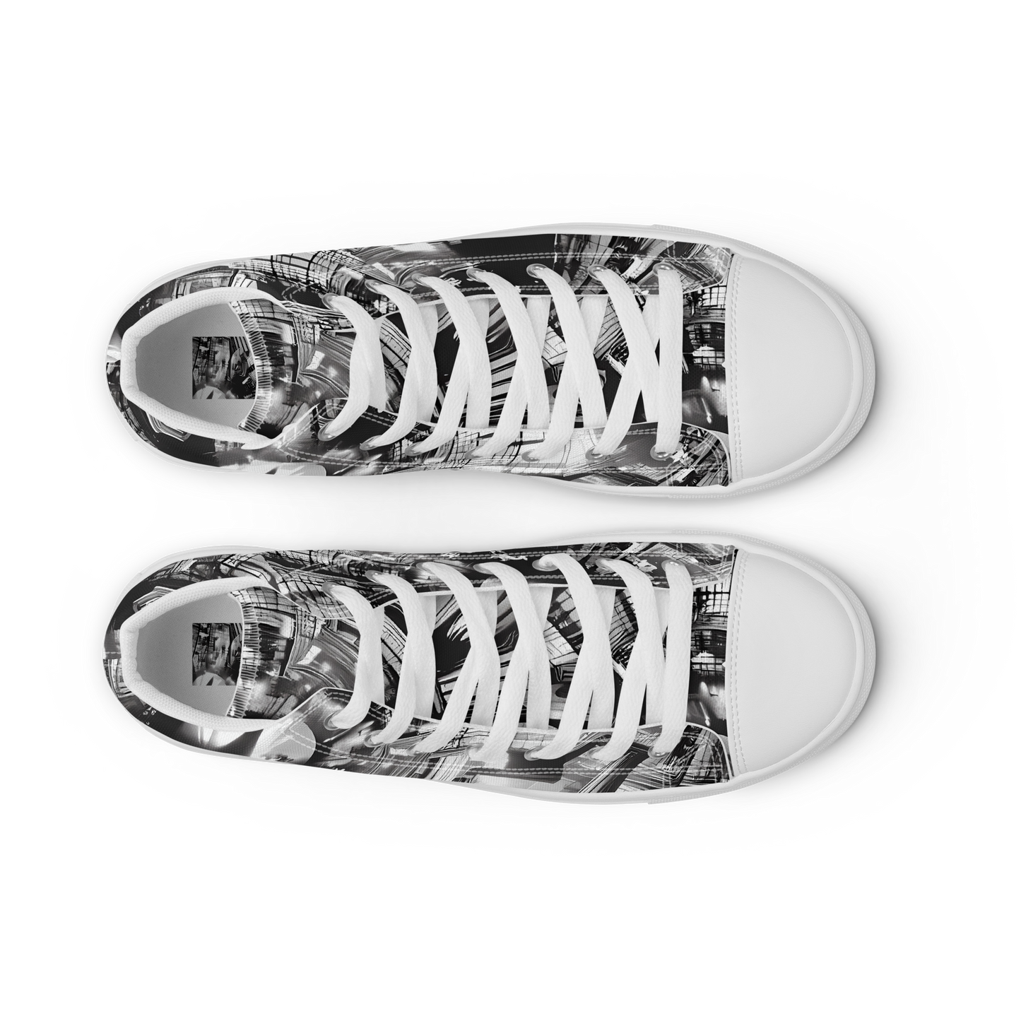 Men's High Top Canvas Shoes - Silent Reflection