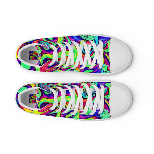 Men's High Top Canvas Shoes - Frizzled Spirits