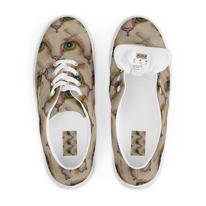 Women's Lace-Up Canvas Shoes - Emerald Gaze