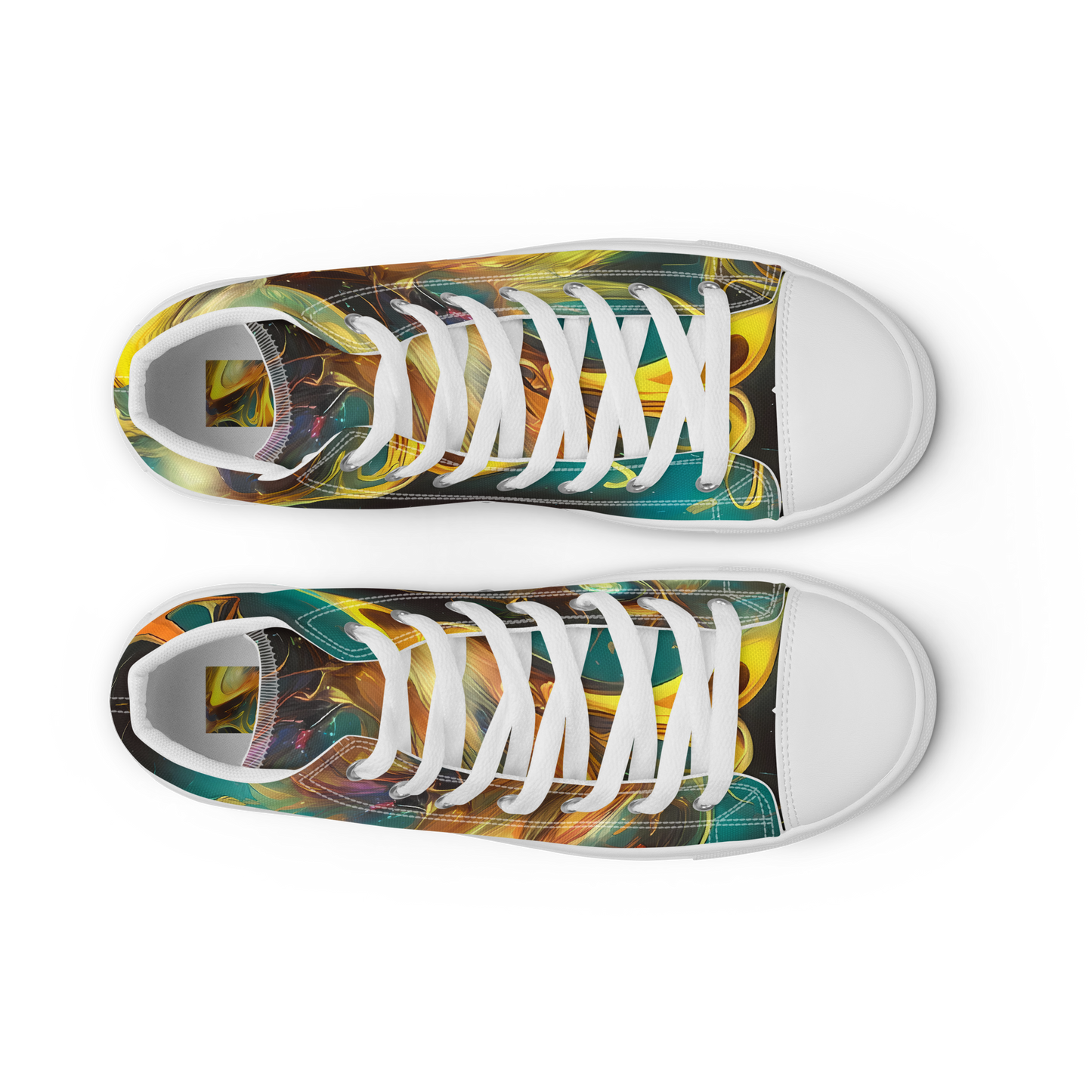 Women's High Top Canvas Shoes - Elegant Whirl