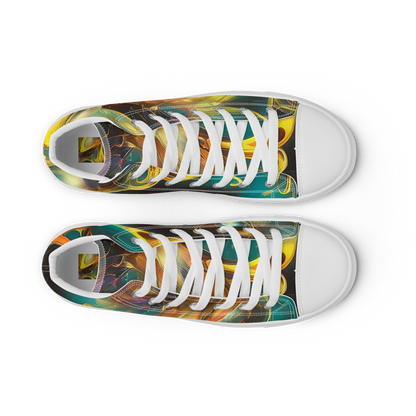 Women's High Top Canvas Shoes - Elegant Whirl