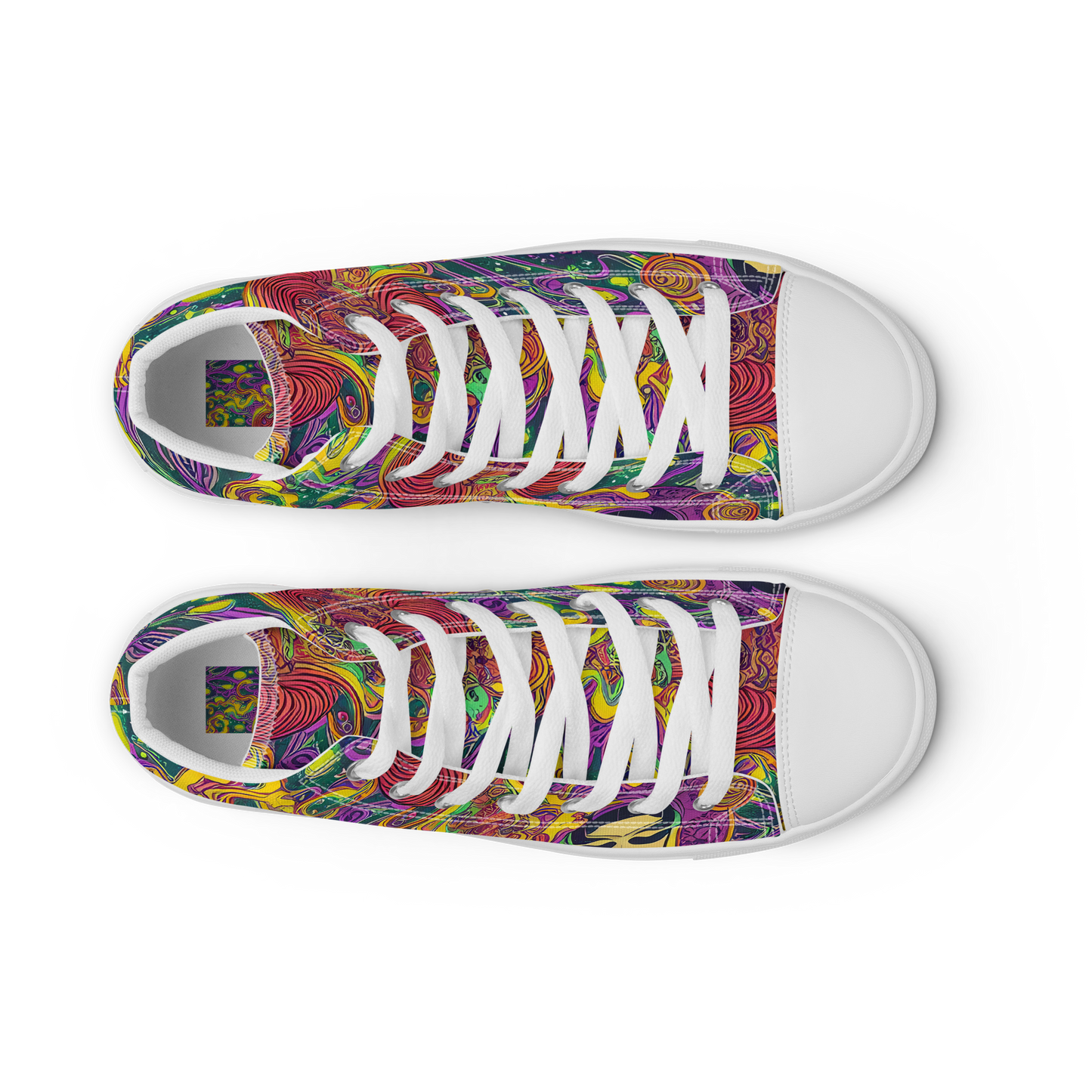 Men's High Top Canvas Shoes - Odyssey in Color