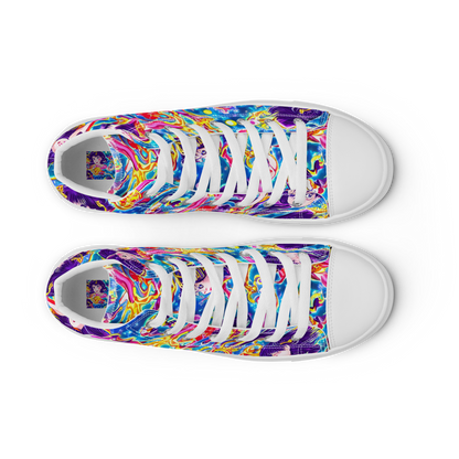 Women's High Top Canvas Shoes - Aquatic Whim