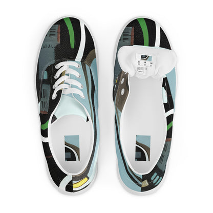 Men's Lace-Up Canvas Shoes - Circuit Vision